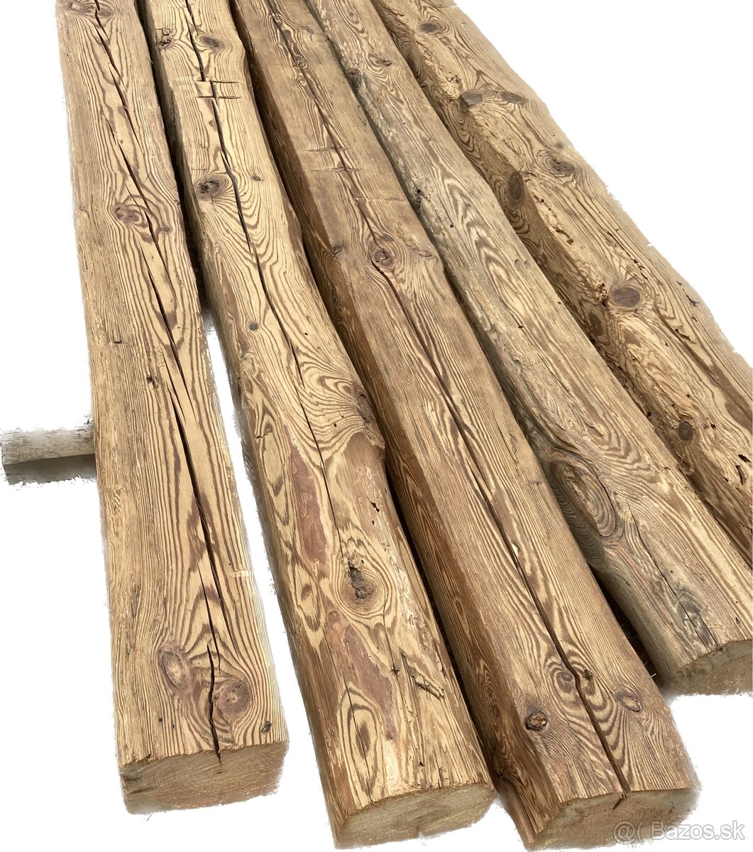 🌿 Staré ručne kresané hranoly – aj po kusoch 🪵 - 10