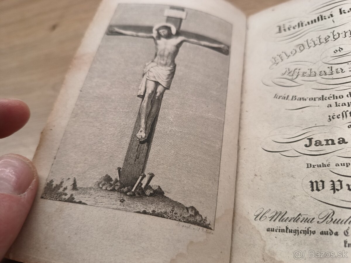 starožitná Kresťanská katolícka modlitební kniha 1835 - 10
