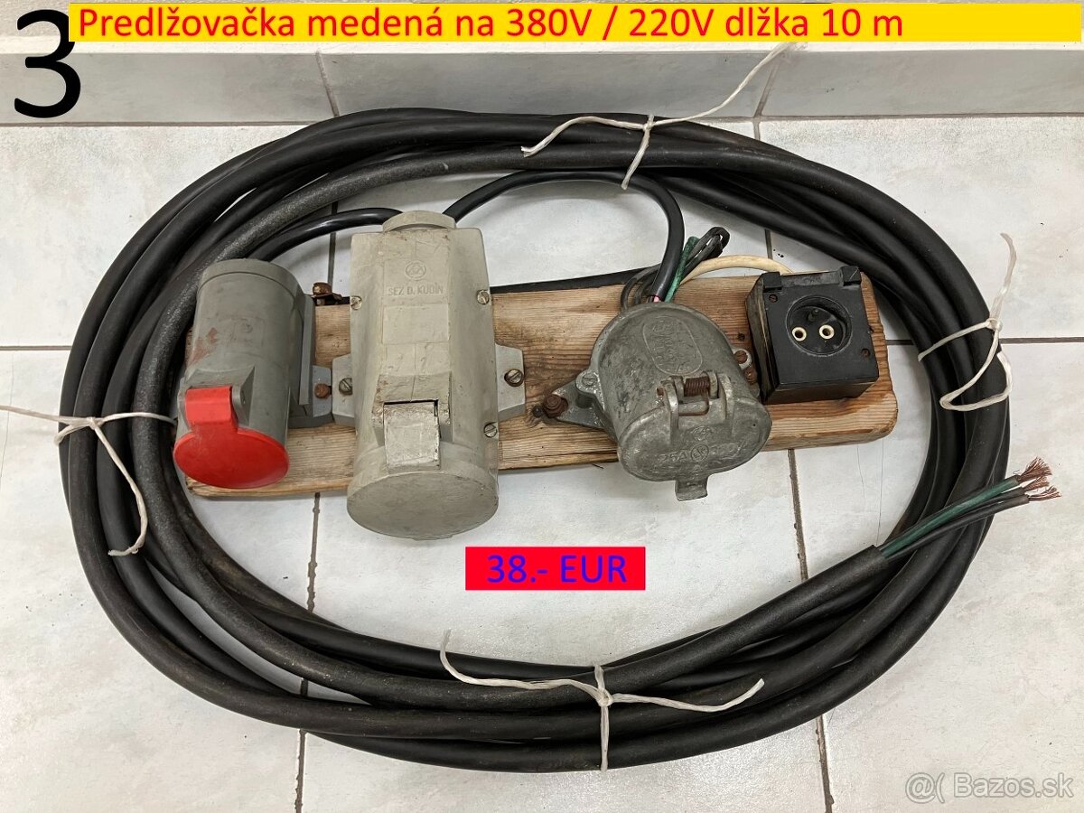 Predlžovačka medená na 380 V - 10
