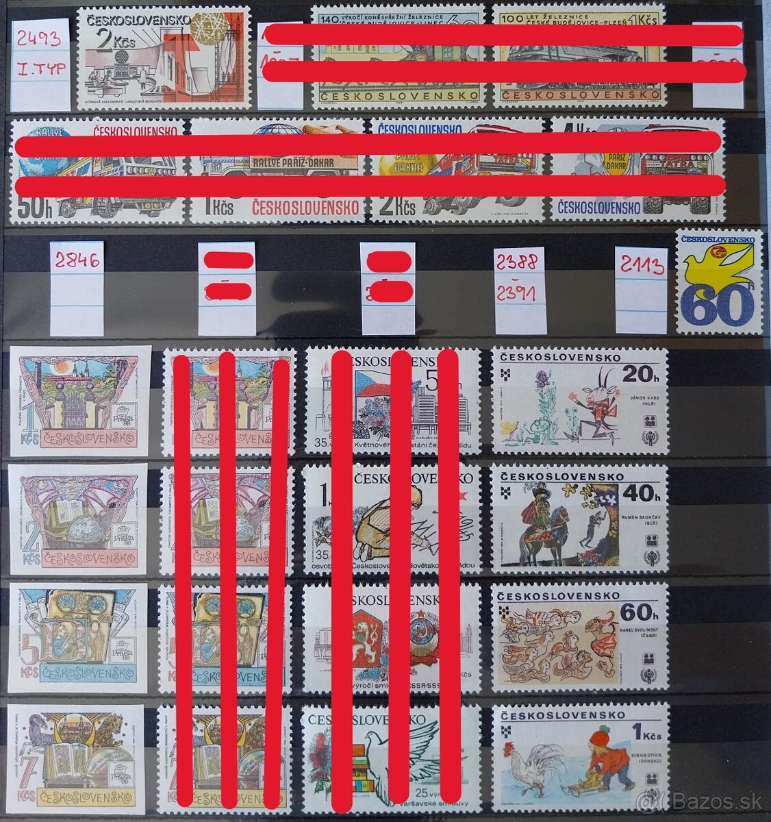 Známky - ČESKOSLOVENSKO - 1 - 10