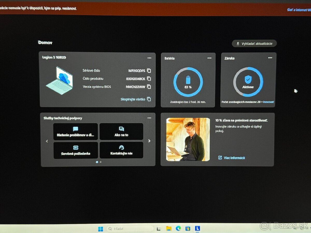 Lenovo Legion 5 – i9-14900HX, RTX 4070, záruka - 10