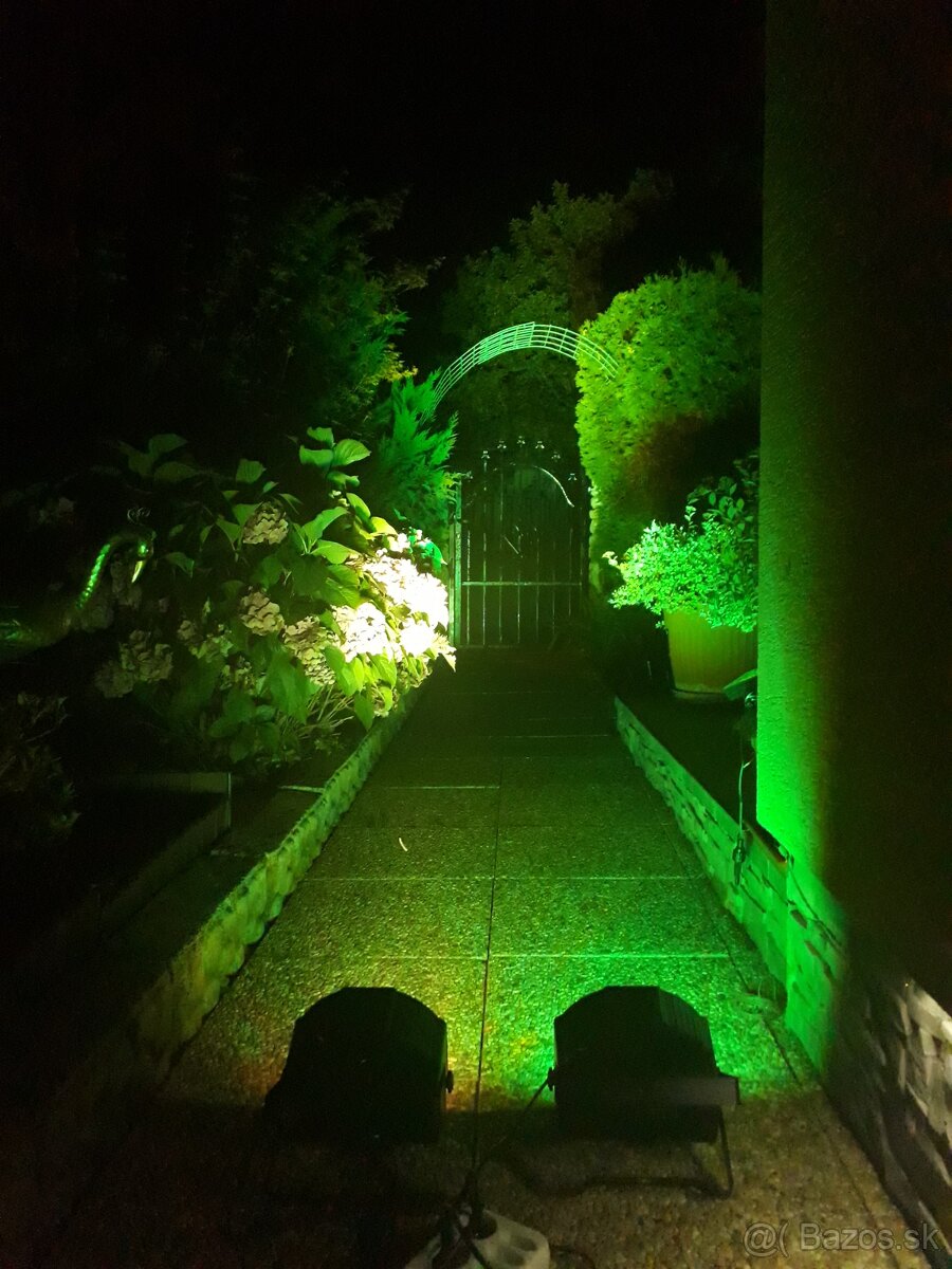 Led par reflektor RGB na diaľkové ovládanie, dmx - 10