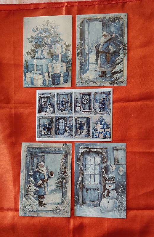 krásne vianočne pohľadnice Vintage štýl - 10