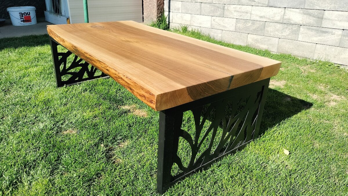 Masívny orechový stôl - 10