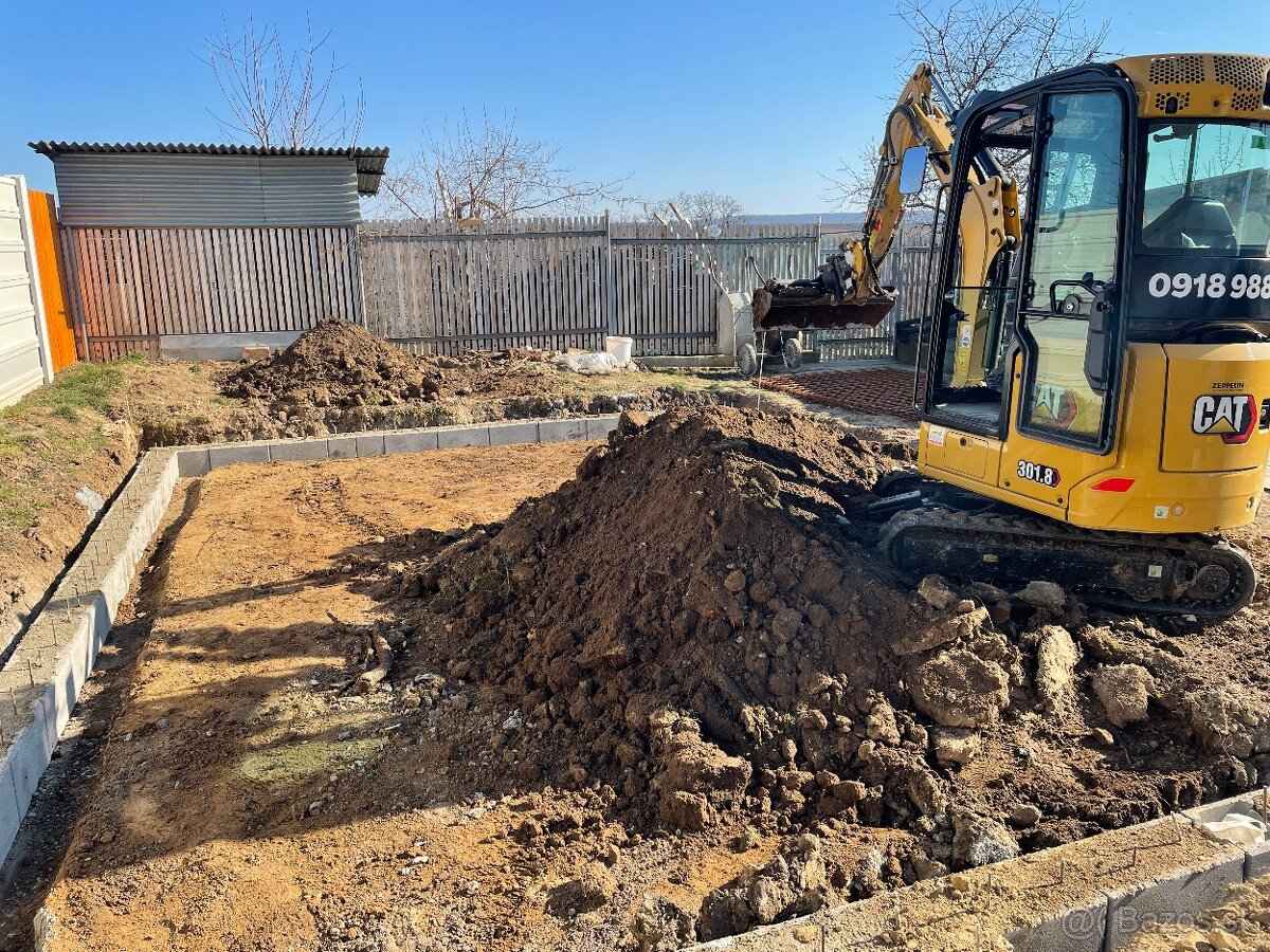 Výkopové a zemné práce - minibáger a dumper/vyklápač - 10