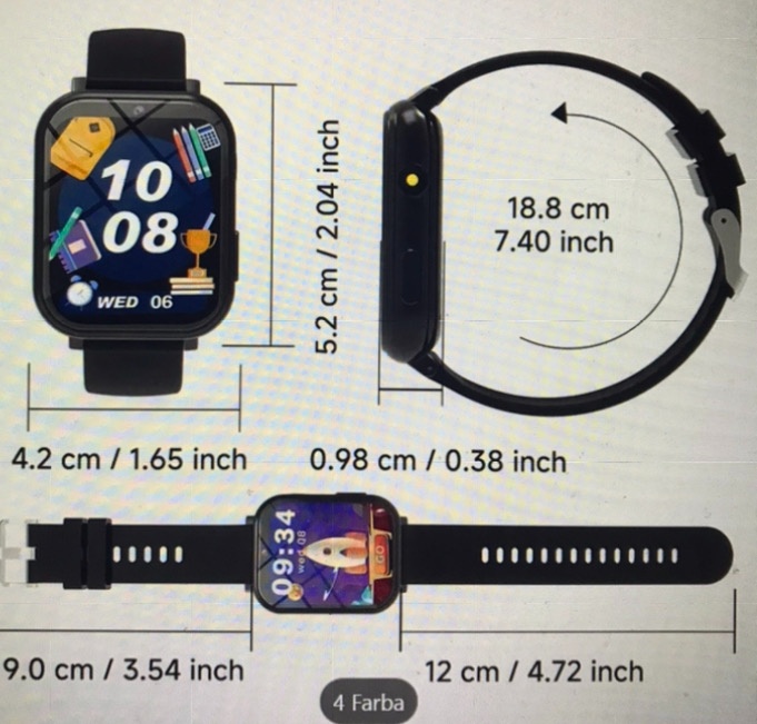 DETSKÉ SMART HODINKY - čierne - 10