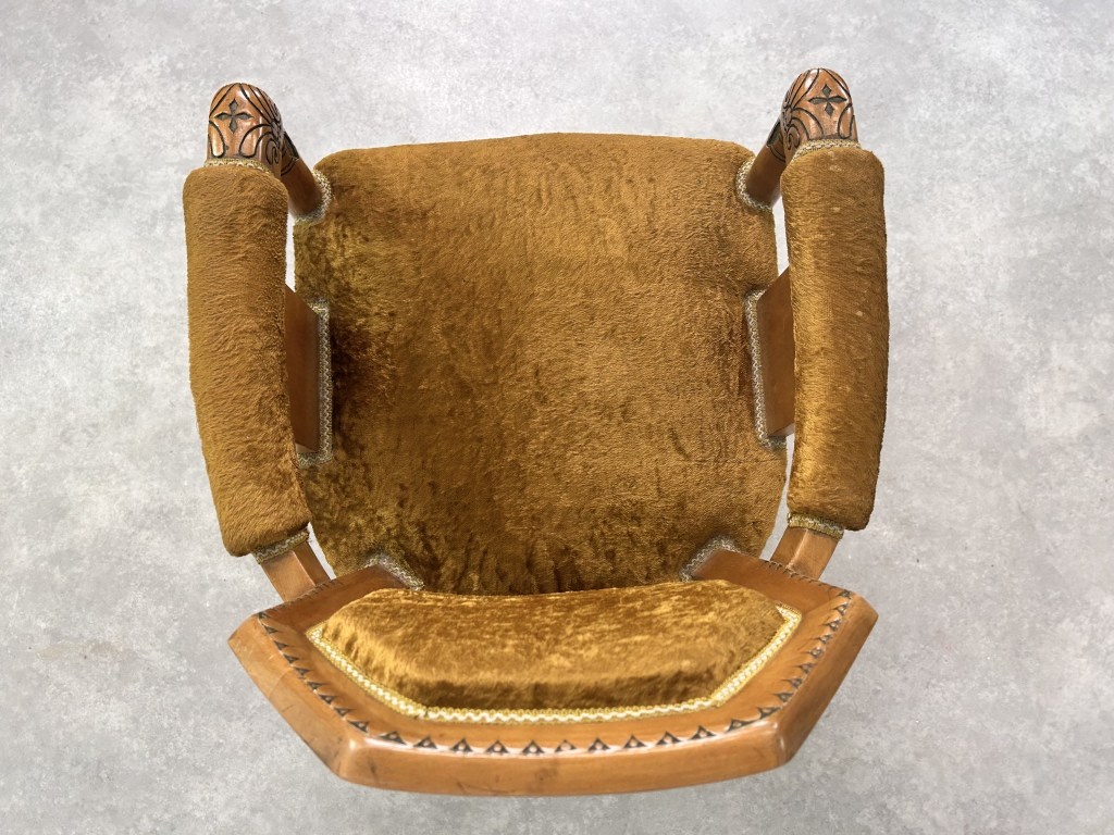 Secesné sedenie sofa + 2 kreslá - 10