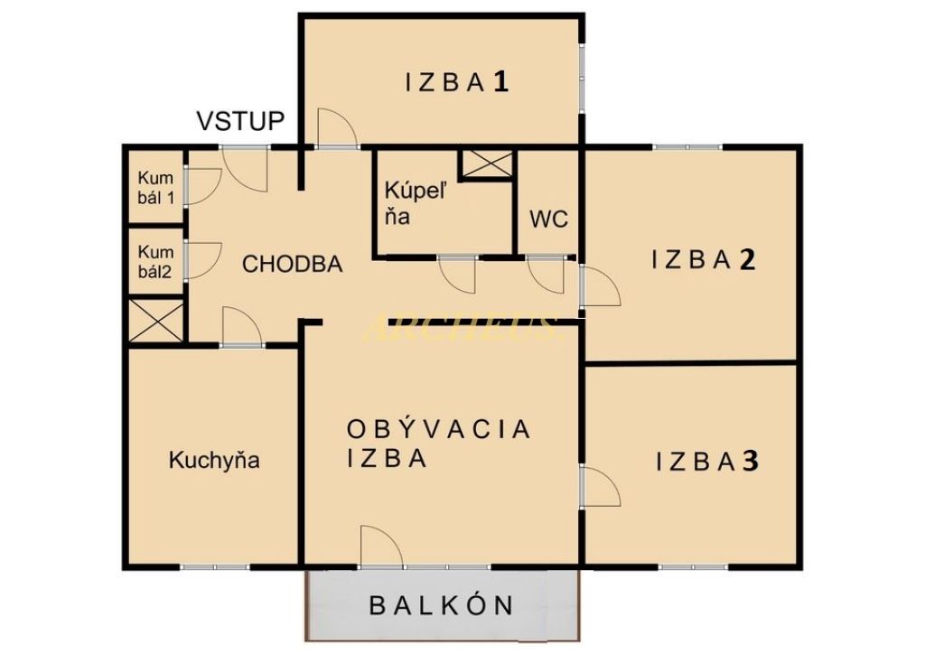 SLNEČNÝ 4-IZB.BYT NA PREDAJ, KOMENSKÉHO UL., TREBIŠOV - 10