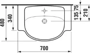 Nábytkové umývadlo JIKA LYRA PLUS 70 - 10