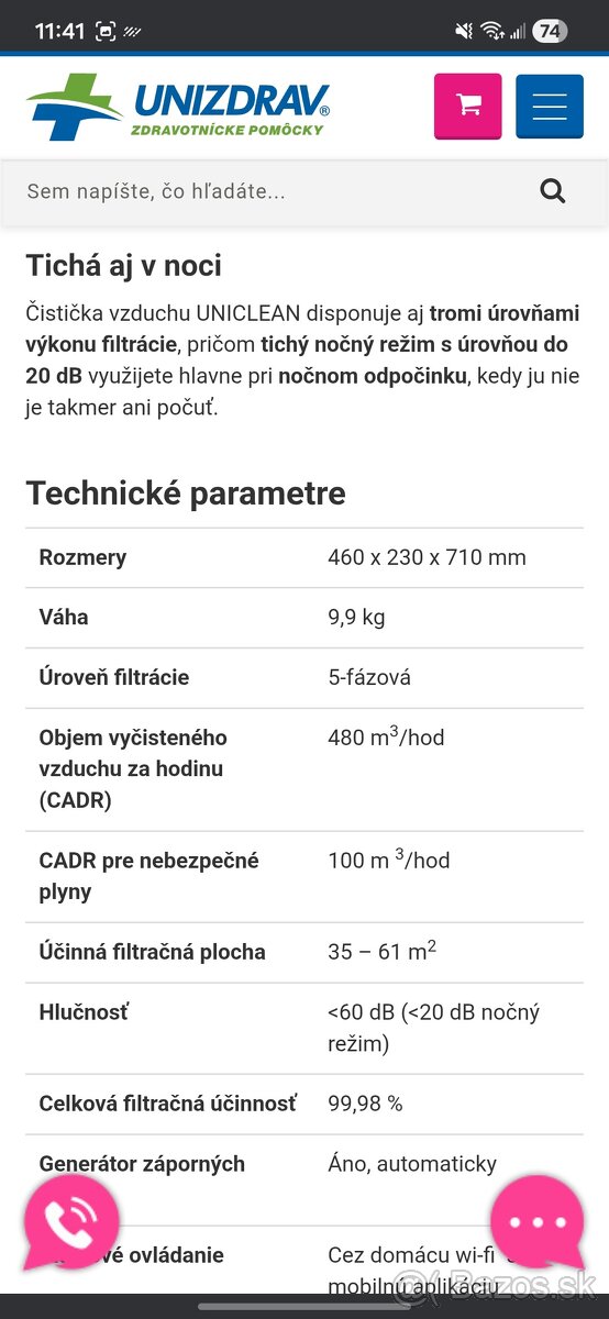 Čistička vzduchu s uv lampou a wifi - 10