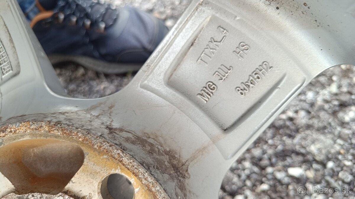 Sada elektrónov dezent 6Jx15 H2 s pneu semperit 195/50 R15 - 10