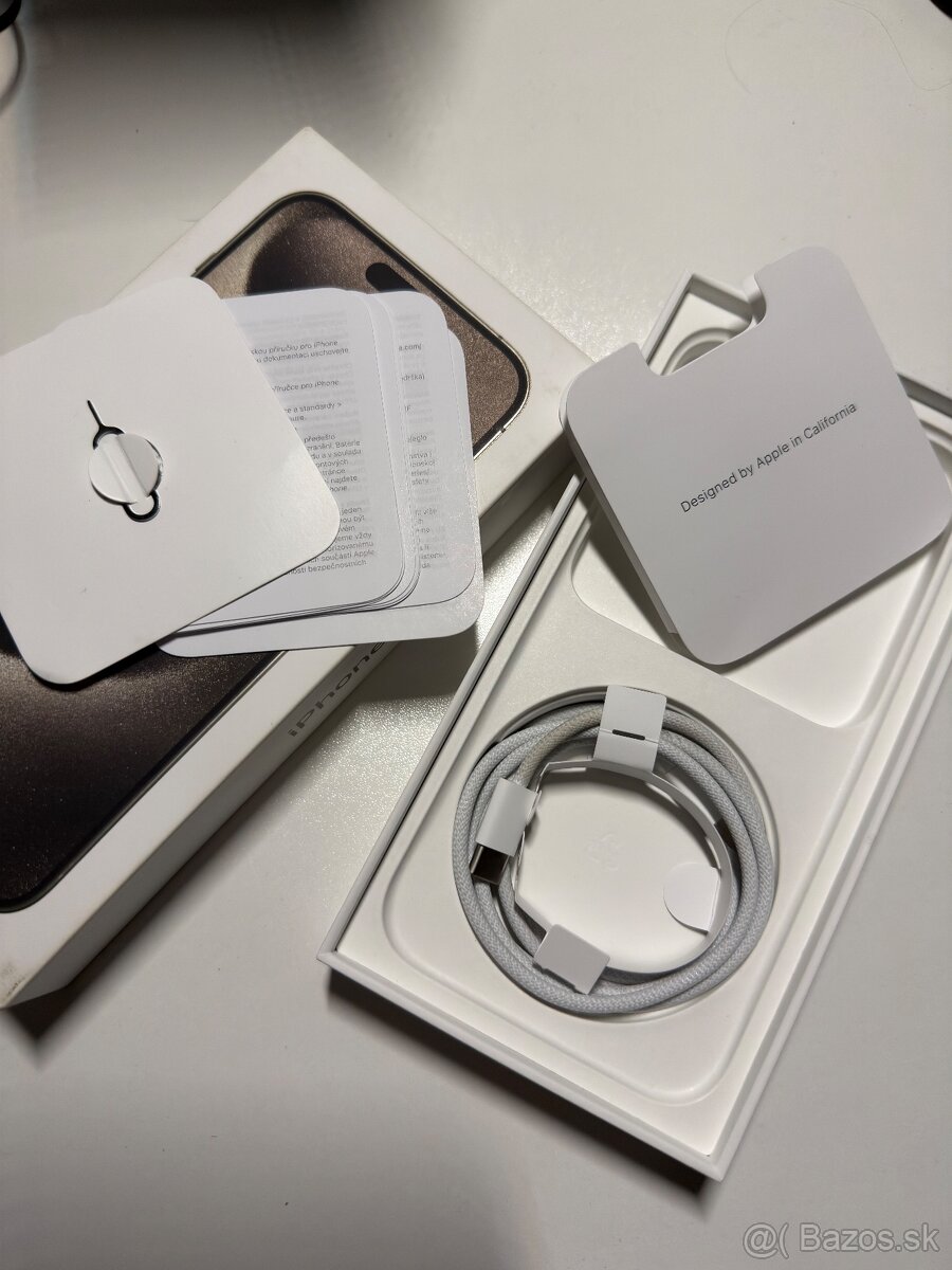 Predám iPhone 15 Pro Max 256 GB Natural Titanium - Top Stav - 10