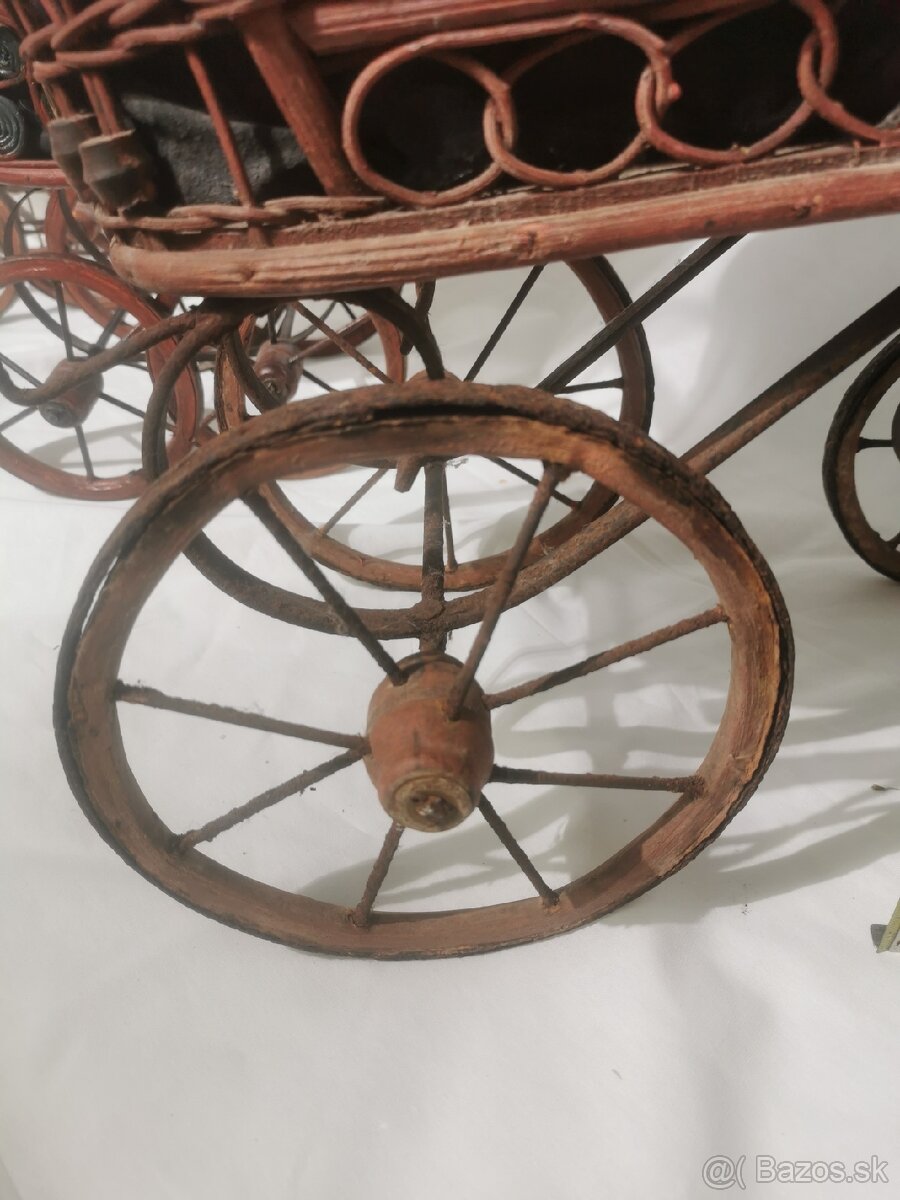 Starožitný kočík, kočík pre bábiky - 10