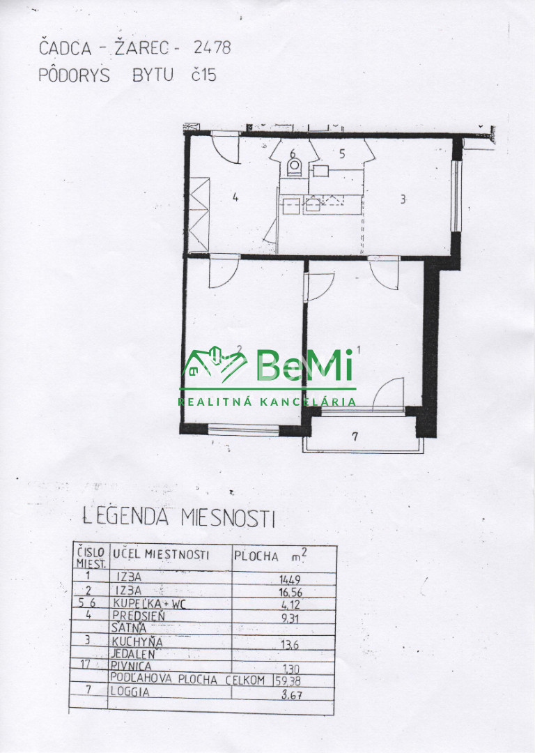 Predaj: 2 izbový byt, 58 m2, Čadca, Žarec ( 244-112-MACHa) - 10
