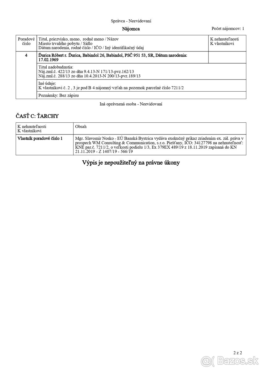 Predám podiely na nehnuteľnostiach v k.ú. Sebechleby - 10