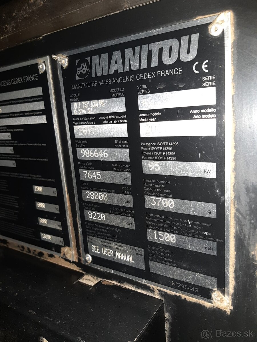 Teleskopický manipulátor Manitou MLT 737-130 PS+ - 10