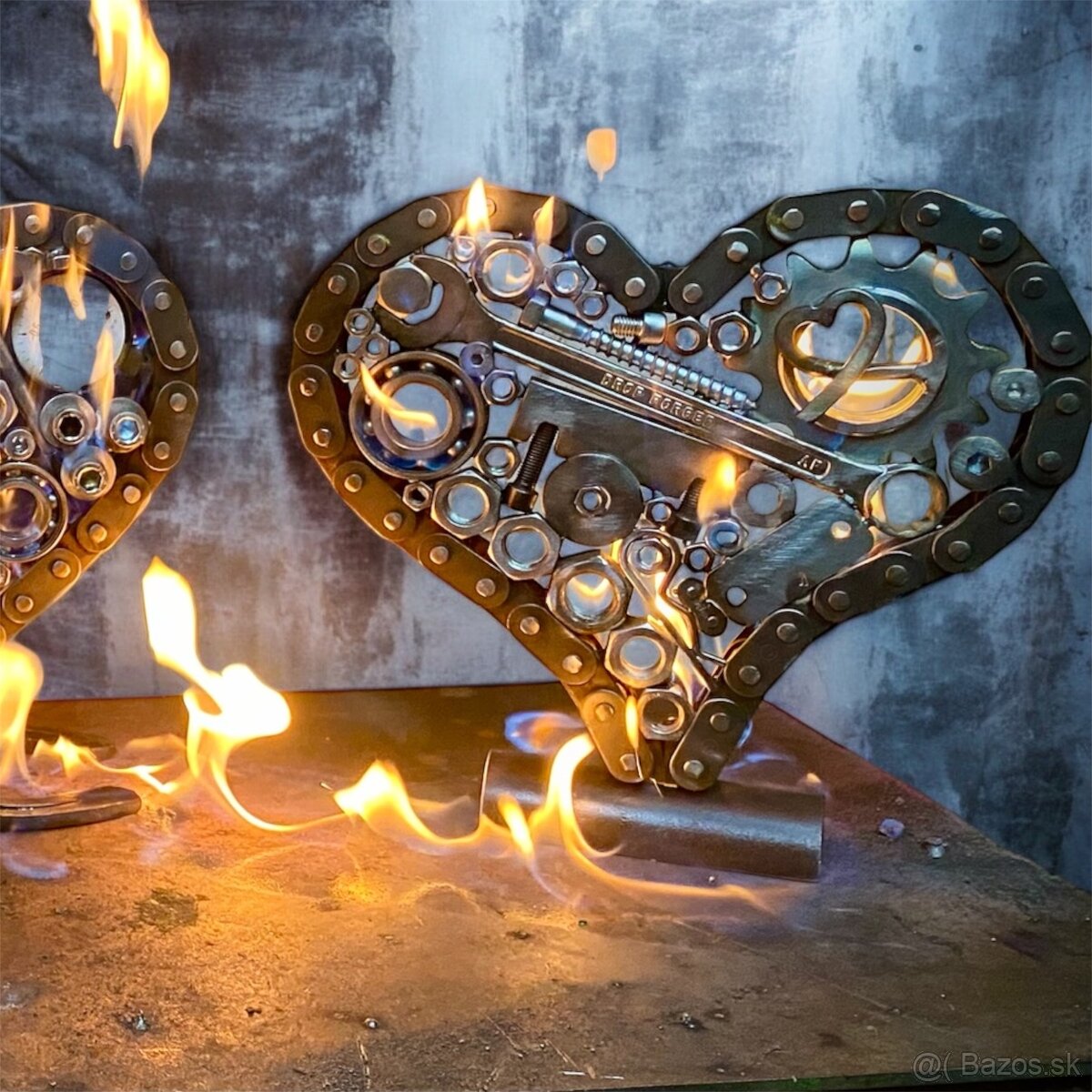 Valentynské srdce z kovu - 10