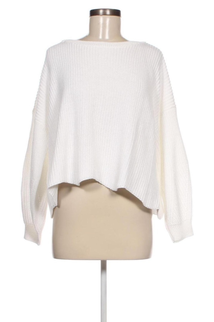 Sveter ONLY oversized strih - biely ===NOVÉ=== - 10