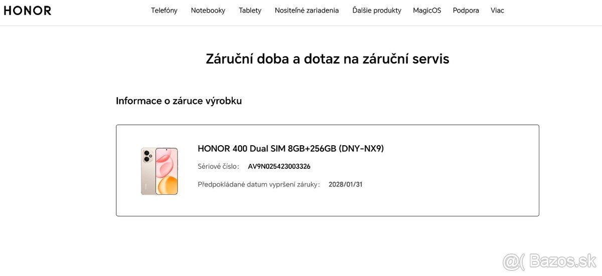 HONOR 400 5G 8GB/256GB,gold,top,kryt,sklo - 10