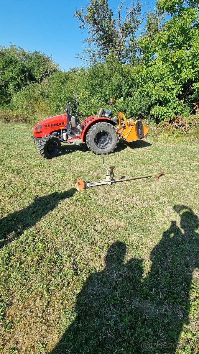 Práce s malotraktorom , kosenie , mulčovanie - 10