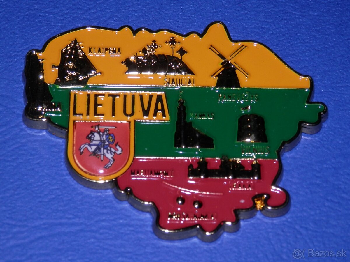 Kovové magnetky LITVA - 10