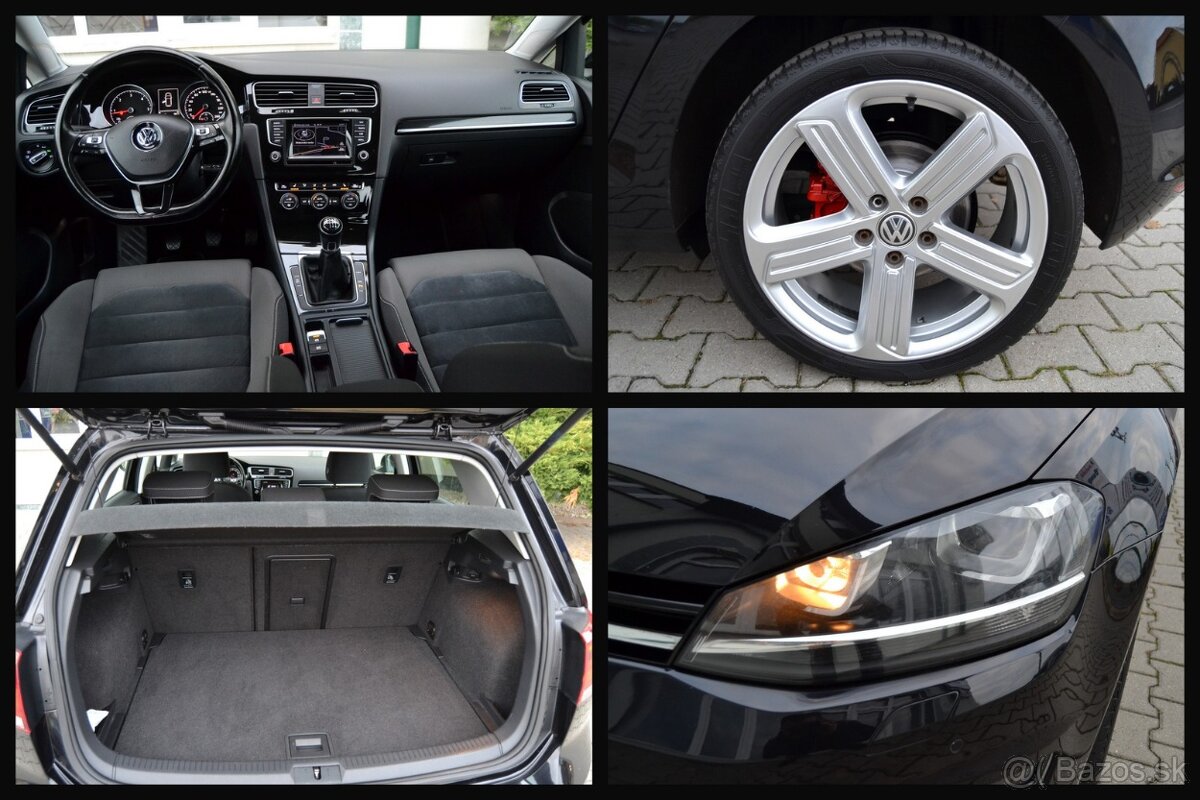 VW GOLF VII 2.0 TDI HIGHLINE, TEMPOMAT,NAVI, ALU R18,BIXENÓN - 10
