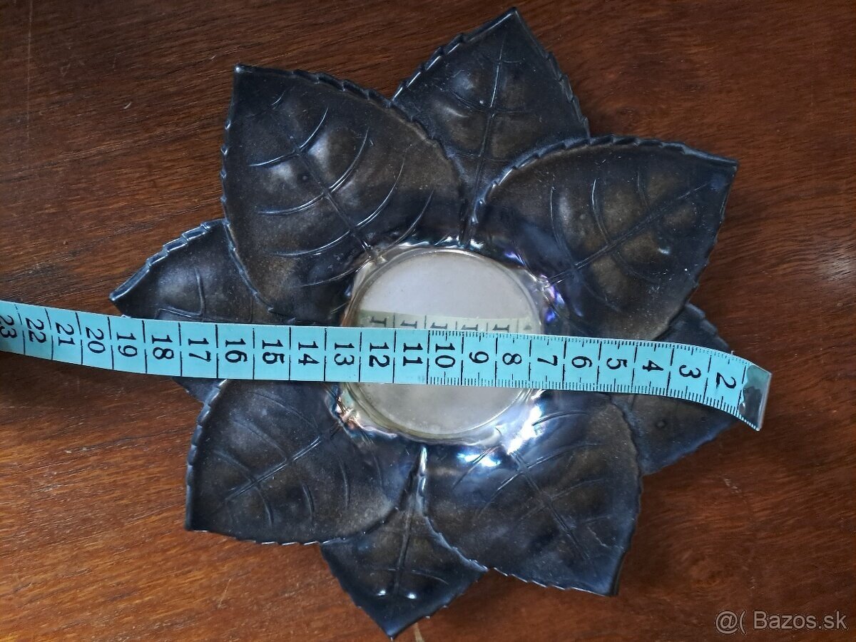 Jablko z alpaky, dóza/minibar se zásobníkem na skleničky - 10