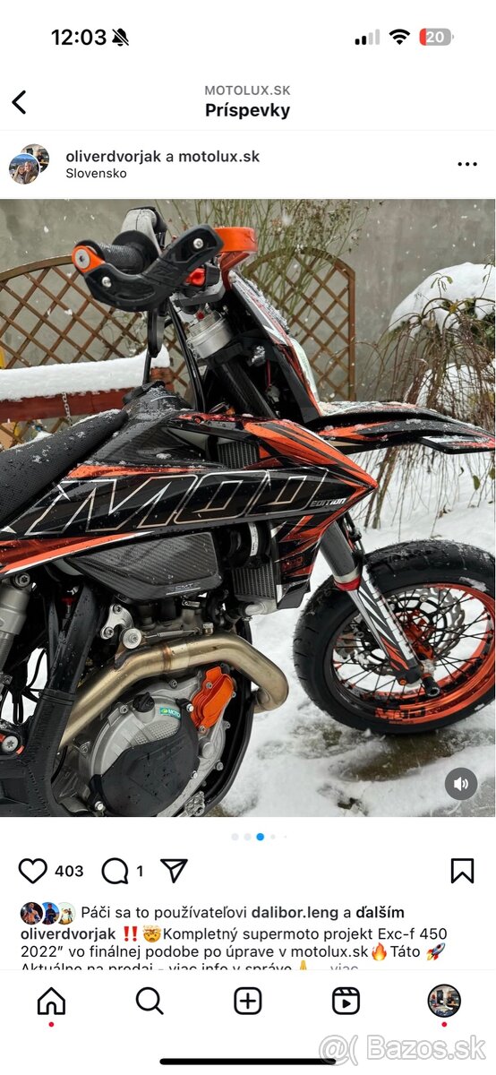 Supermoto kolesá a iné diely - 10