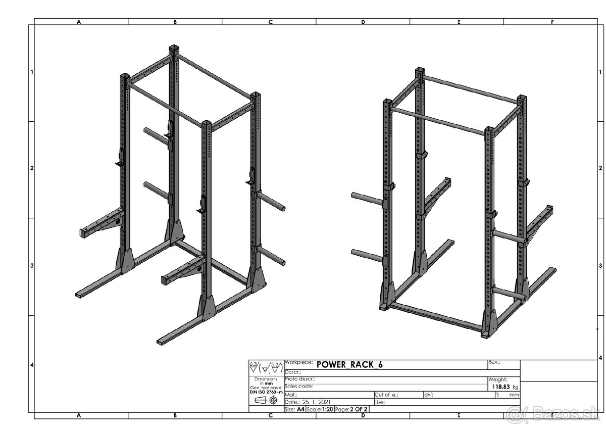 Power rack klietka - 10