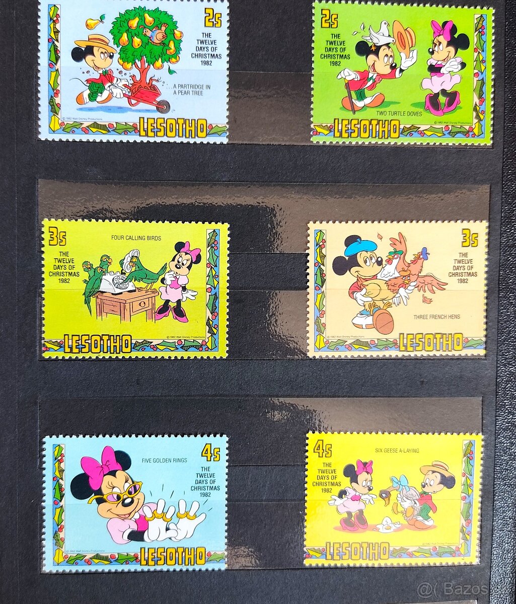 Poštové známky + album - 10