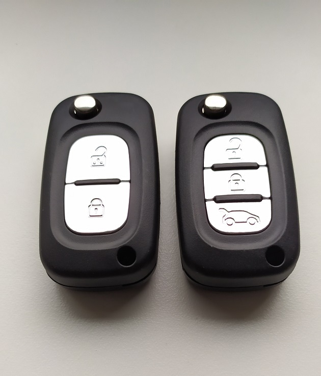 RENAULT, DACIA, OPEL - 2 a 3 tlačidlový obal kľúča - 10