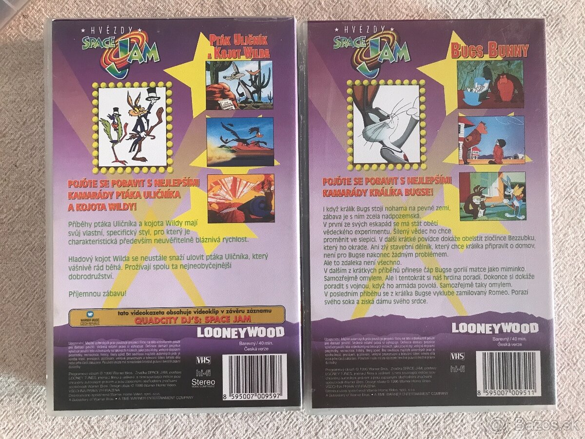 VHS Malý touster, Jen počkej , Krtek, Space Jam. - 10