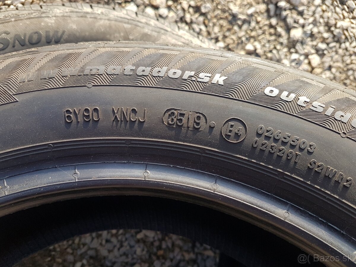 185/60 r15 zimné pneumatiky 2ks Matador a 2ks Barum - 10