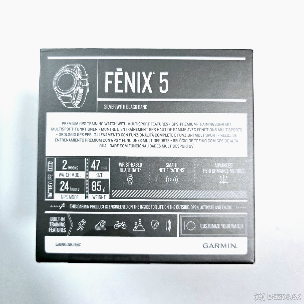 predám GARMIN Fenix 5 silver 47mm - 10