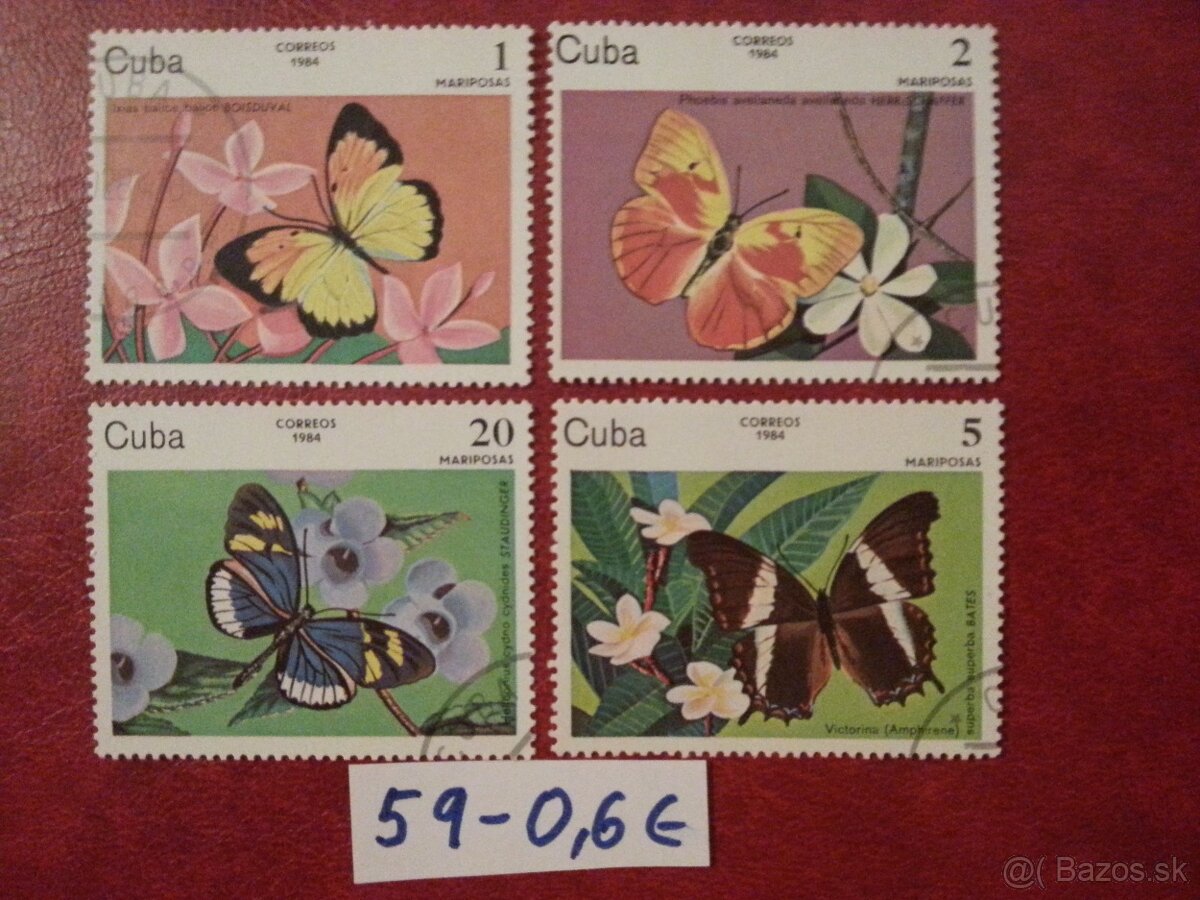 Postove znamky zvierata - 10