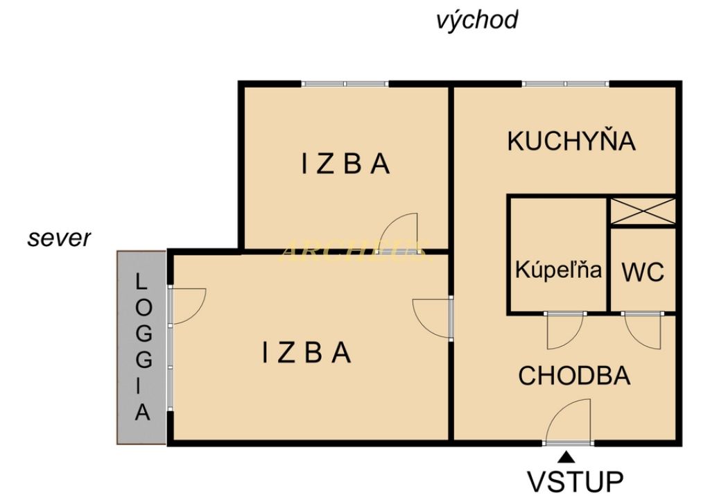 NA PREDAJ 2-IZBOVÝ BYT S LOGGIOU, 49 m2, SÍDL. JUH, TREBIŠOV - 10