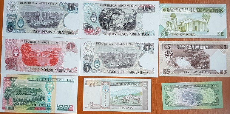 Bankovky 1,5€ - 5€ - 10