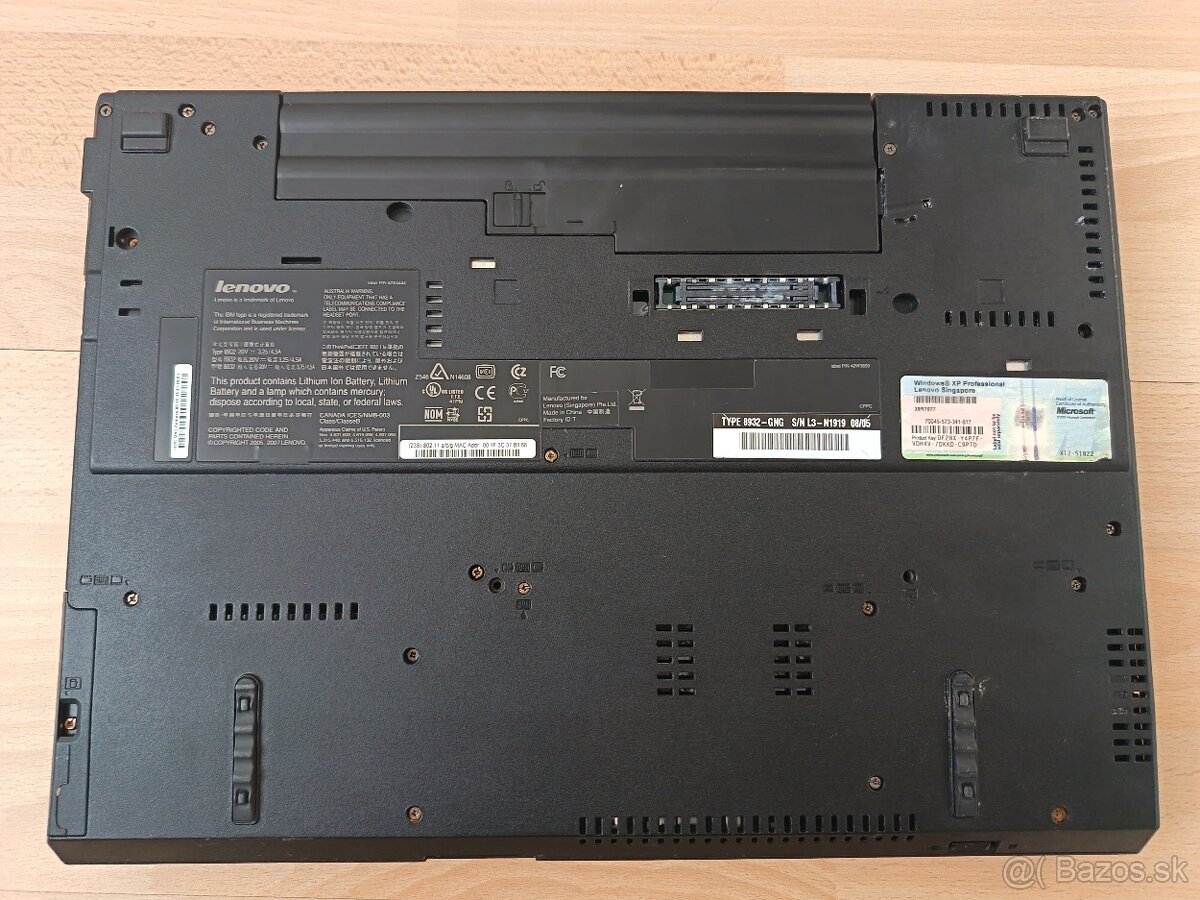 Predám notebook Lenovo Thinkpad R61i - 10