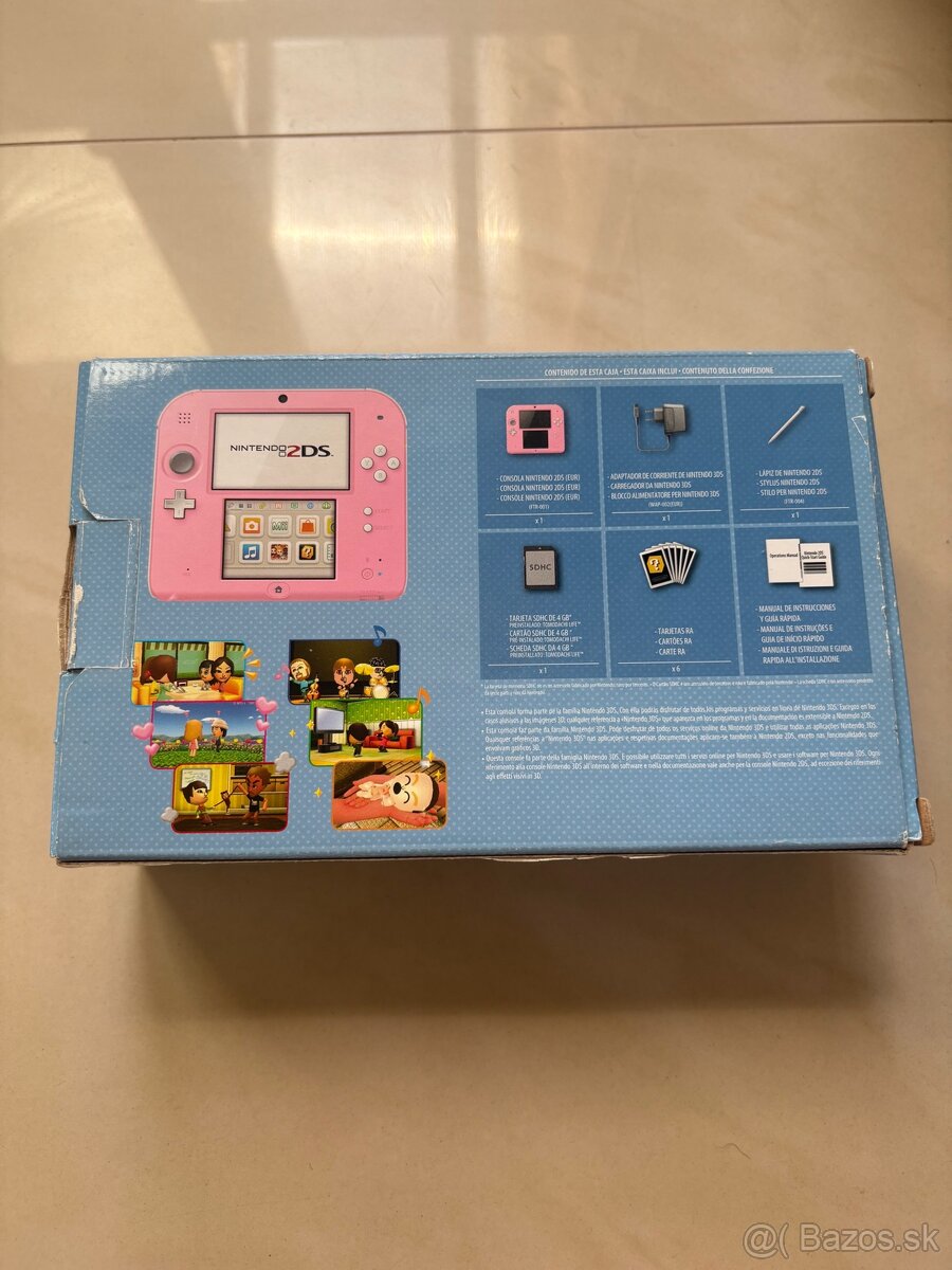 Nintendo 2DS TomoDachi Life + Hry & Box - 10