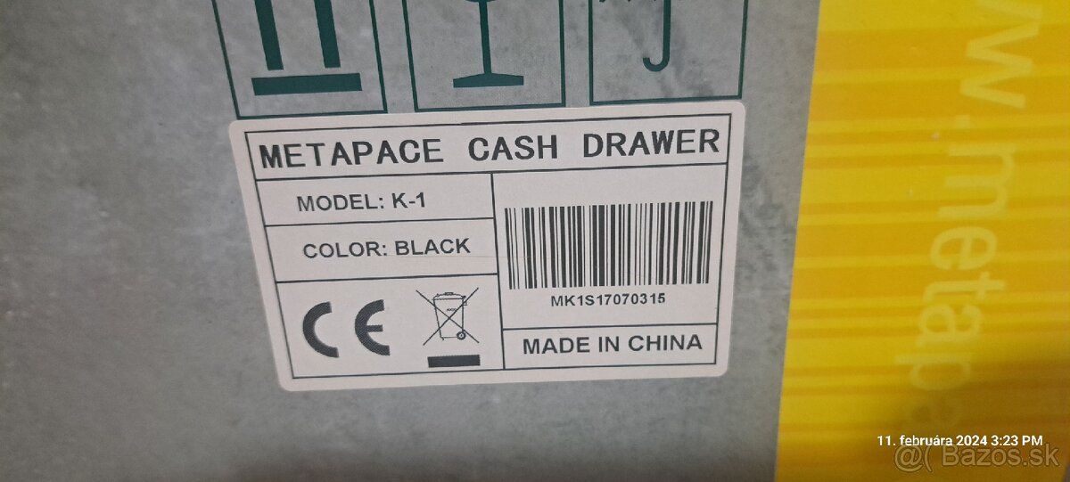Nová Reálna kasa Metapace K-1
- 10