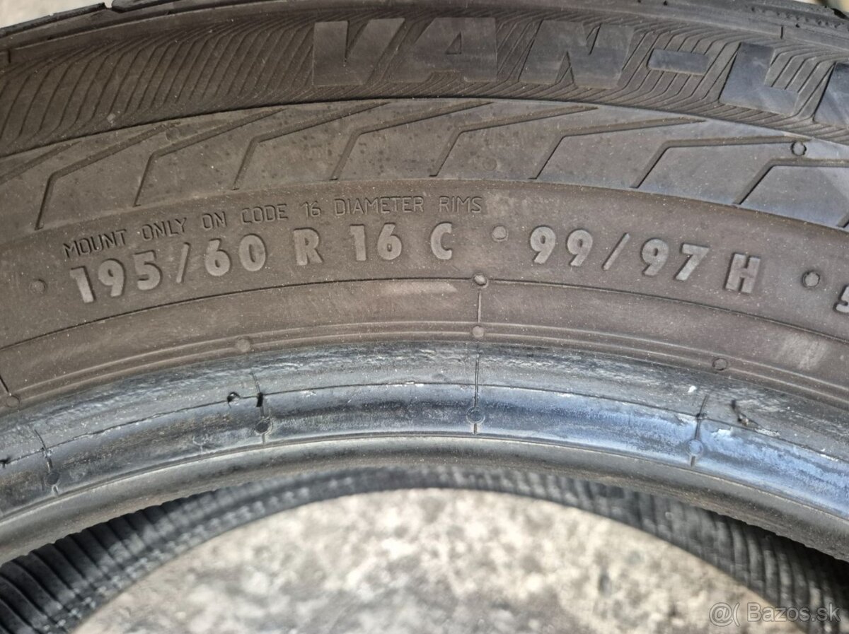 195/60 r16C letné 4 ks SEMPERIT dezén 8 - 7,5 mm DOT2022 - 10