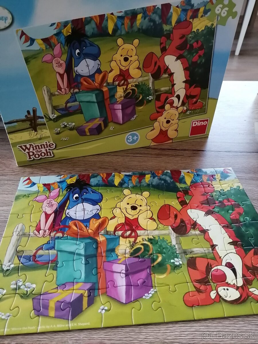Puzzle Hľadá sa Dory, Macko PU, Bambi, Minnie, Ebchantimals - 10
