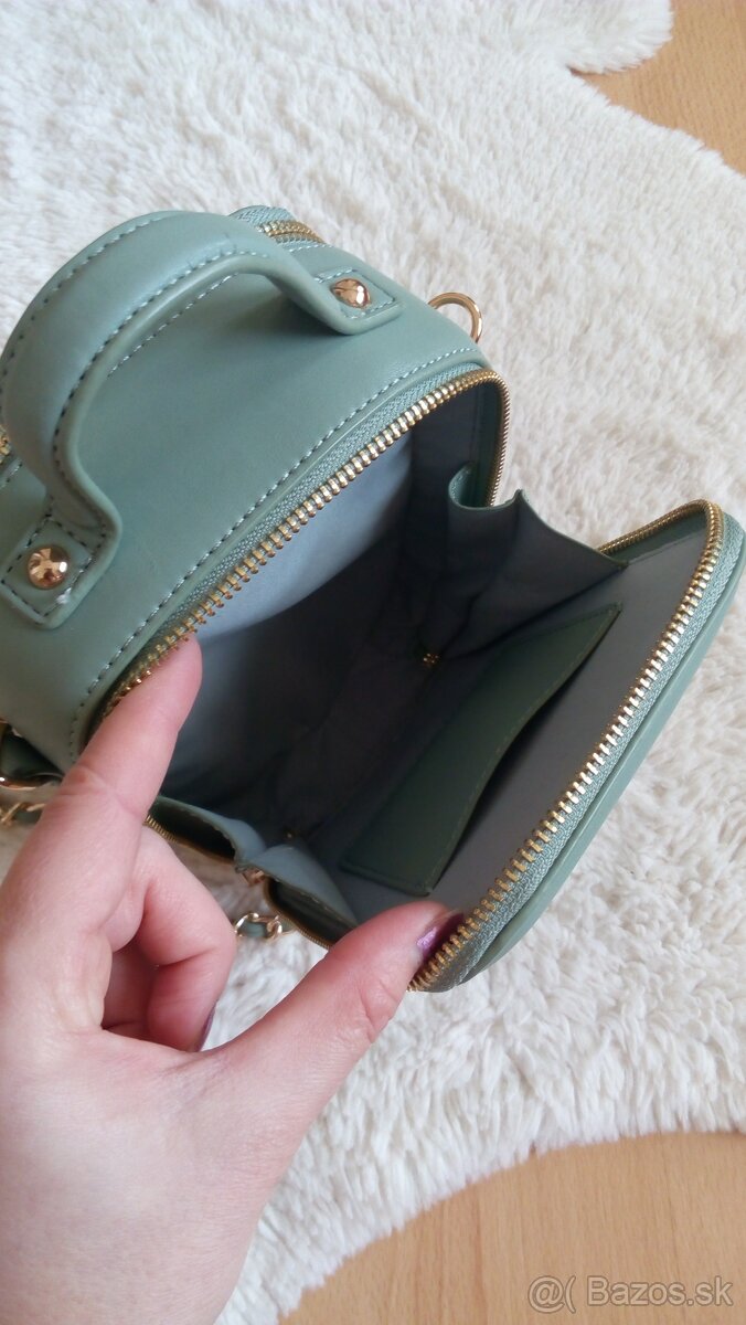 Crossbody kabelka mentolová - 10