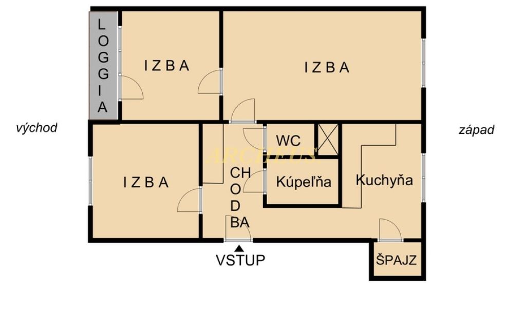 3-IZB. BYT BALKÓN, ŠPAJZA, KLÍMA TERNAVSKÁ UL., TREBIŠOV - 10