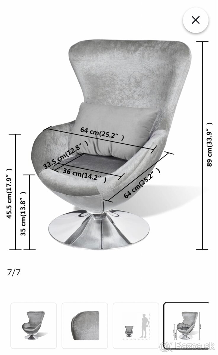 Kreslo otočné - 10
