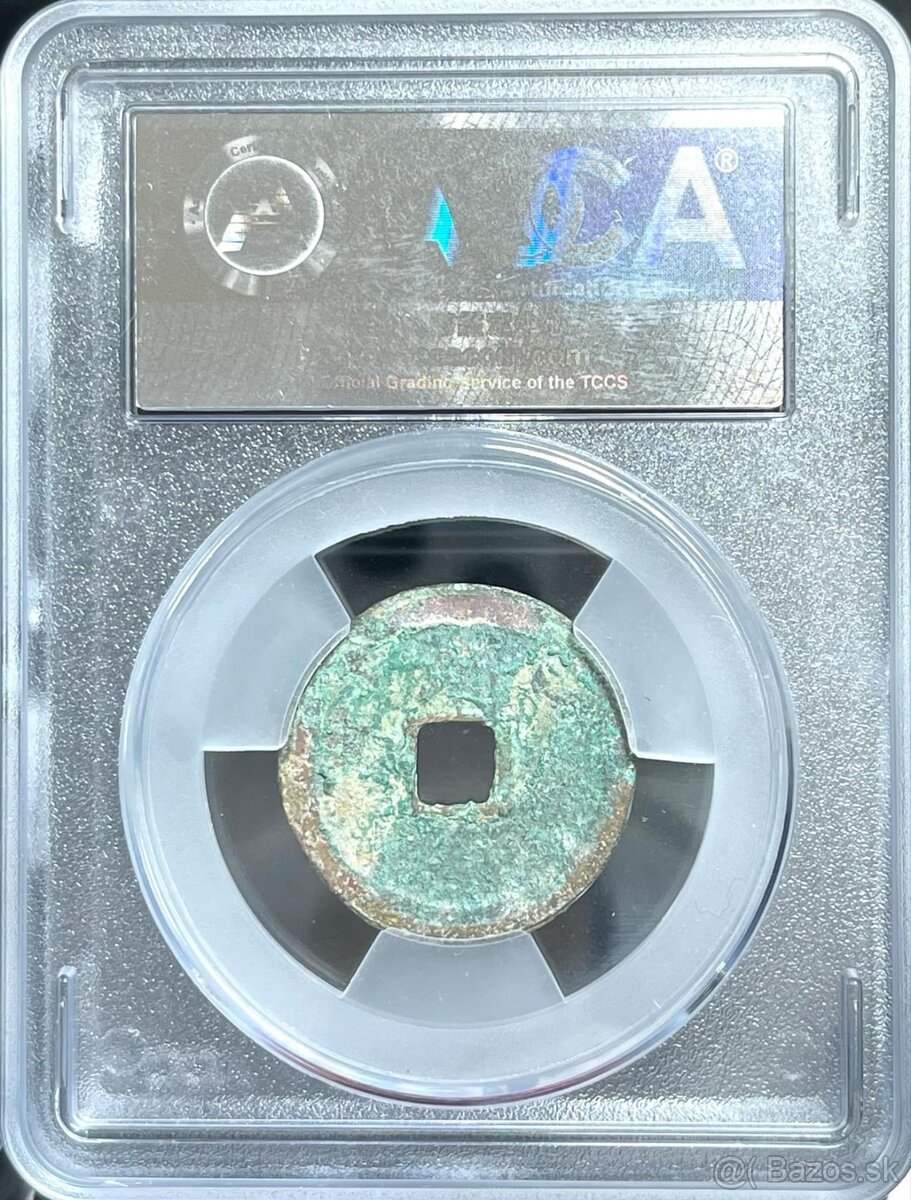 2ks Čínske mince z dynastie Ming 1368-1398 certifikát ACCA - 10