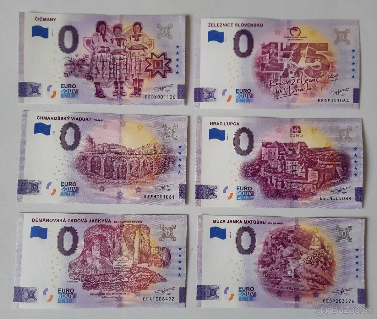 0€ / 0 euro suvenírová bankovka - 10