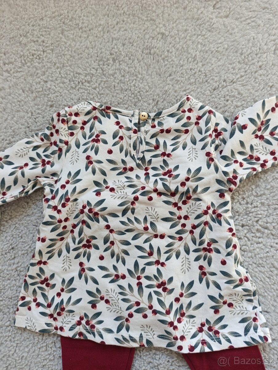 Jesenný kabátik, tričko a legíny 80 (9-12m) - 10