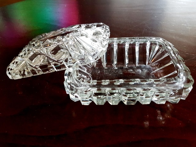 sklo: malachitové, rosé amfora, jantárové, kristál, soška - 10