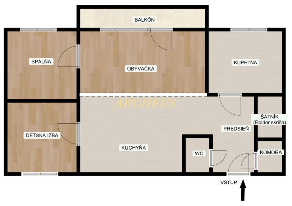 NA PREDAJ 3 IZBOVÝ BYT, 69 M2, PAŽICKÉHO ULICA, MYJAVA - 10